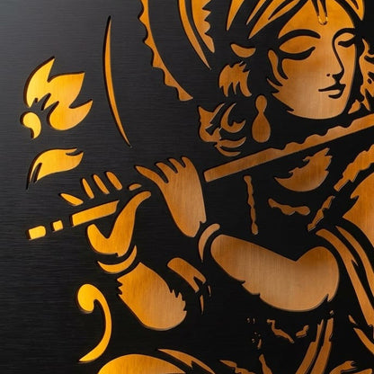 Elegant Krishna LED Wall Art