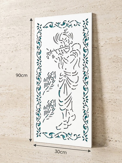 Illuminated Lord Krishna LED Wall Art Panel