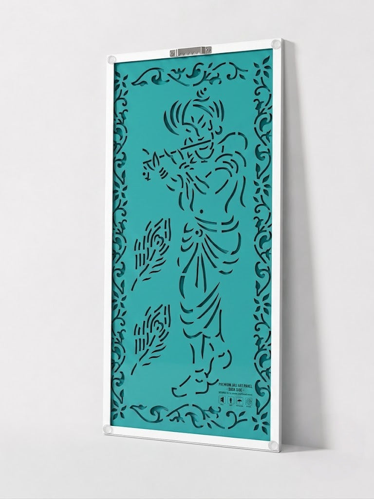 Illuminated Lord Krishna LED Wall Art Panel