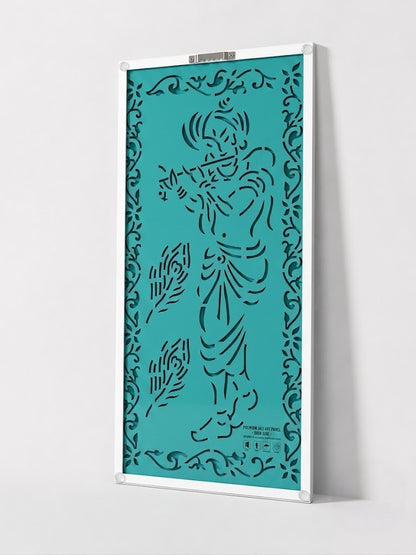 Illuminated Lord Krishna LED Wall Art Panel