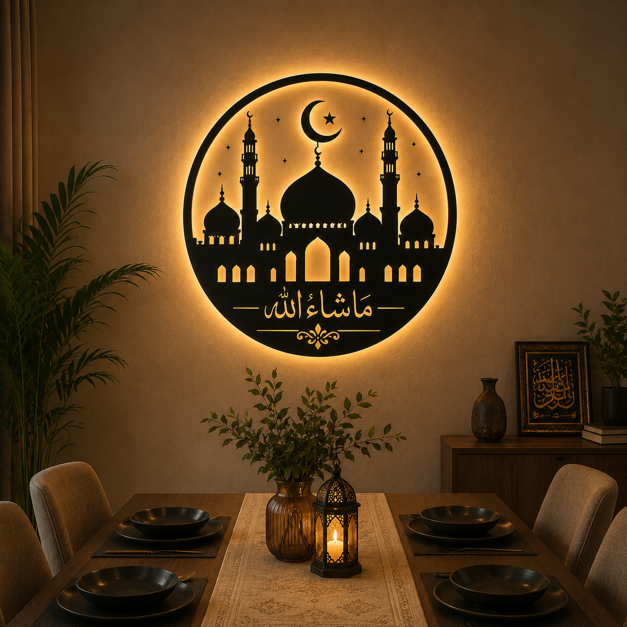 Islamic Masha Allah Acrylic Wall Art