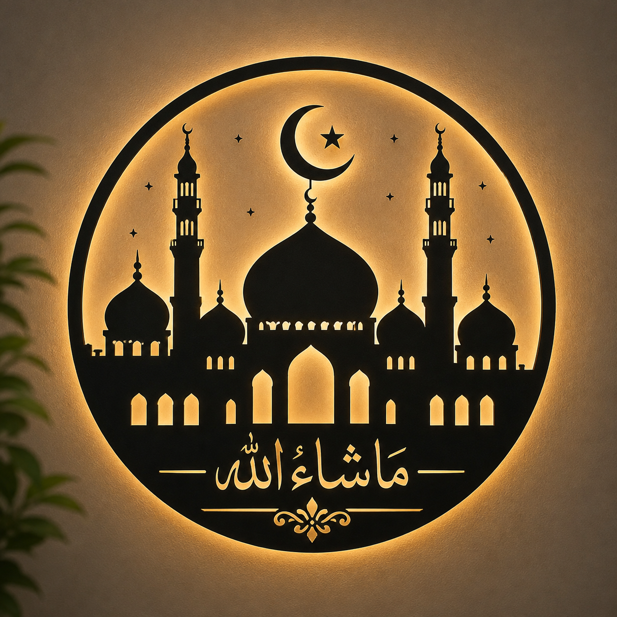 Islamic Masha Allah Acrylic Wall Art