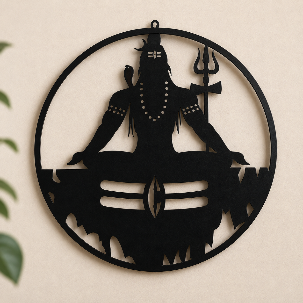Mahadev LED Wall Hanging with Warm Backlight