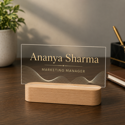 Elegant LED Name Plate for Home & Office