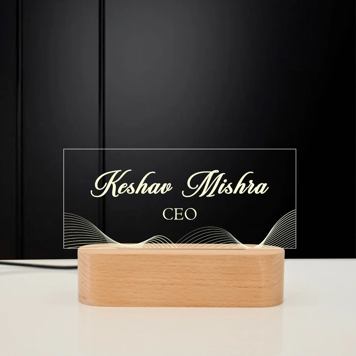 Elegant LED Name Plate for Home & Office