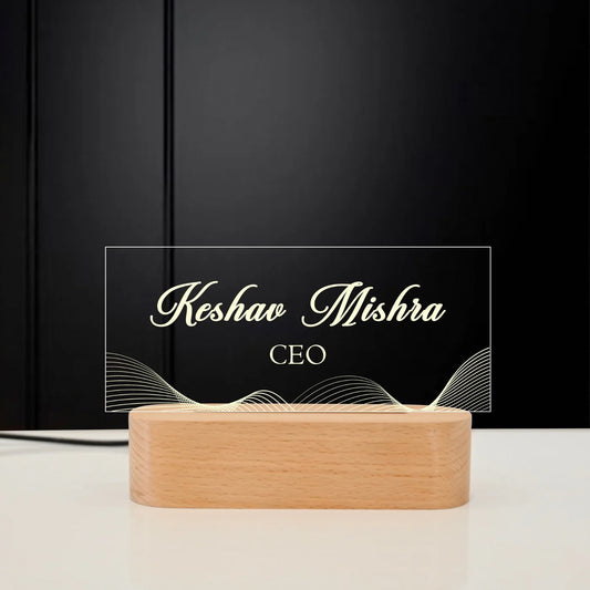 Elegant LED Name Plate for Home & Office