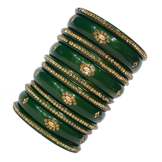 Emerald Green Bridal Bangles Set