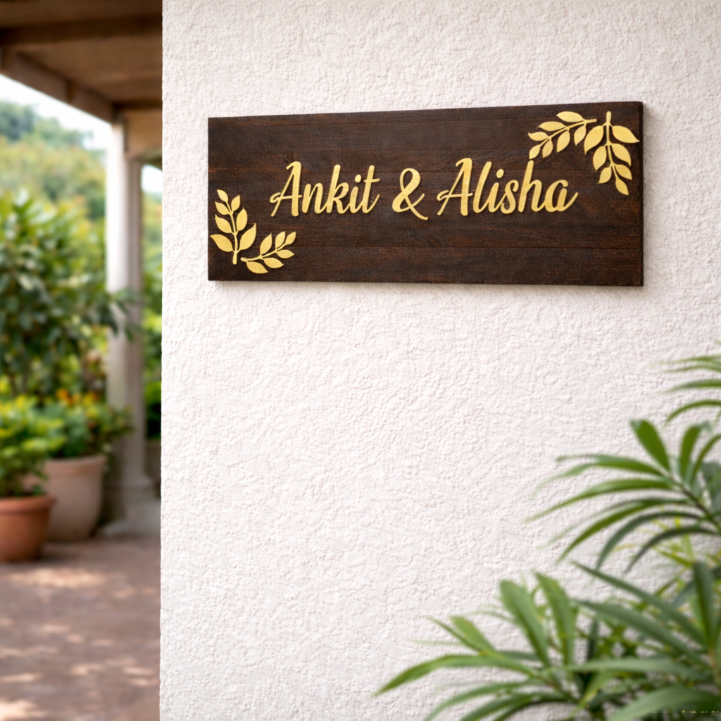 Personalized Family Name Hanging Plaque