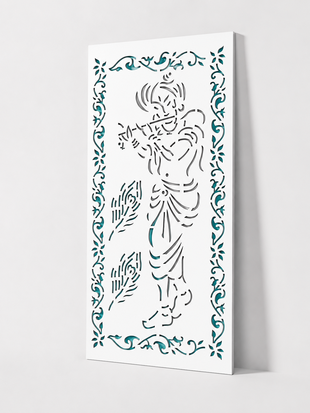 Illuminated Lord Krishna LED Wall Art Panel